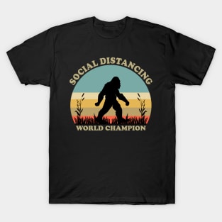 Bigfoot Social Distancing Champion T-Shirt